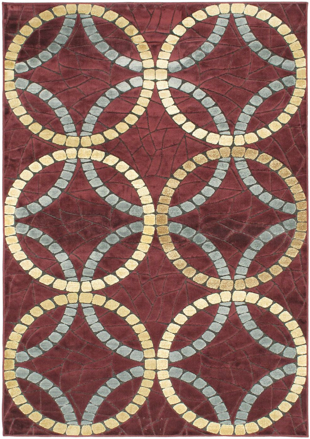 Braque Dark Red  Rug 5'2
