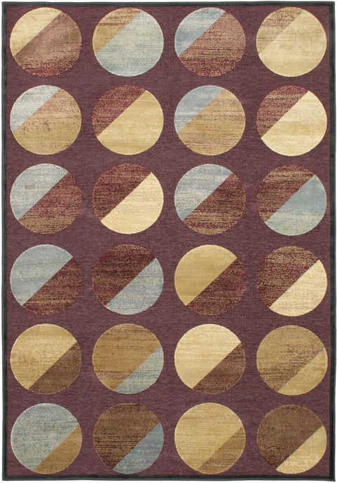 Braque Burgundy  Rug 5'2