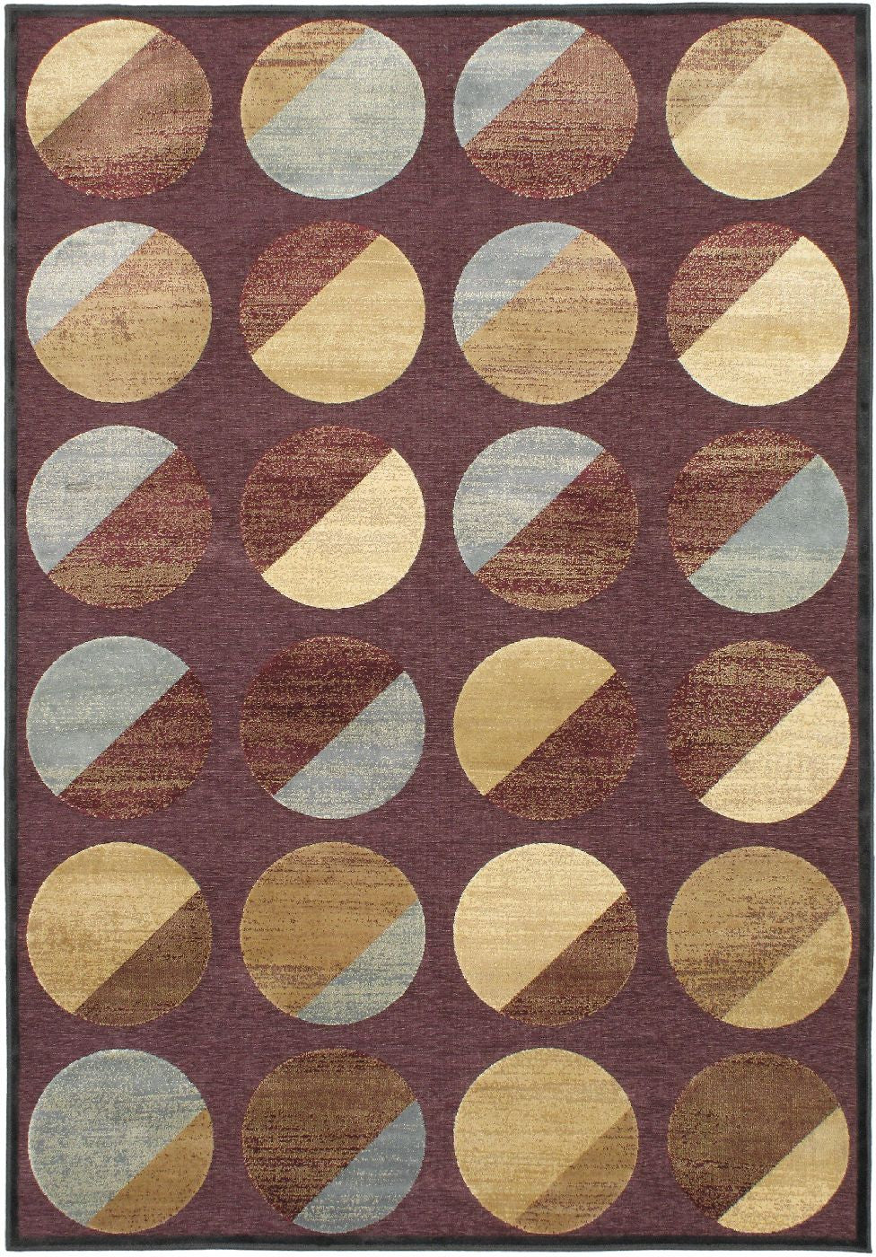 Braque Burgundy  Rug 5'2
