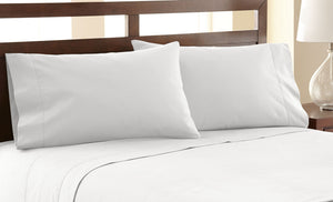 1200 thread count 4 Piece Sheet Set White King