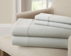 1500 TC Egyptian cotton rich solid 4 Piece Sheet Set Silver King