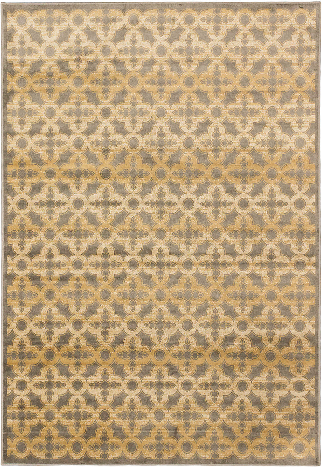 Athina Dark Gray, Light Brown  Rug 5'3