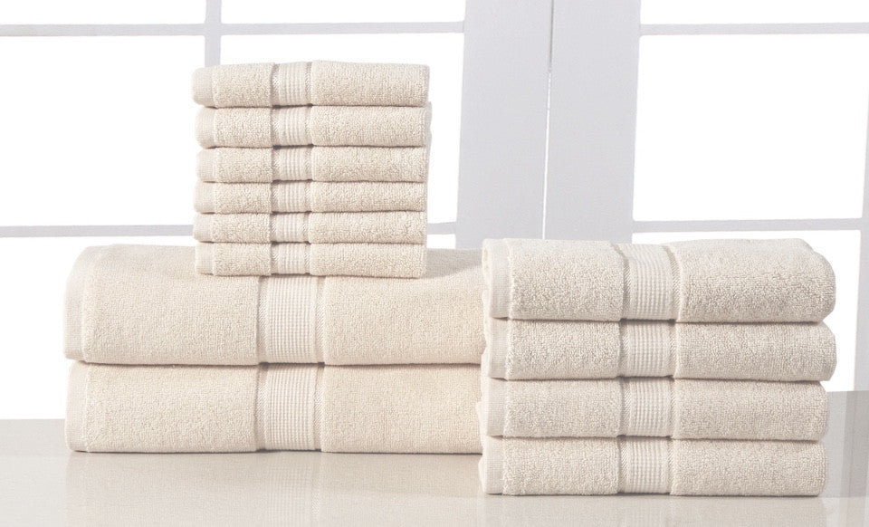 12 Piece Towel Set in Linen