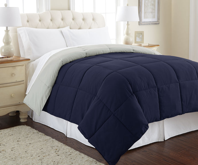 Down alternative reversible Comforter Eclipse/Silver King