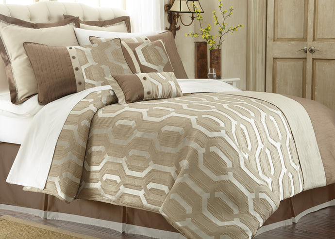 8 Piece Comforter Set Link King