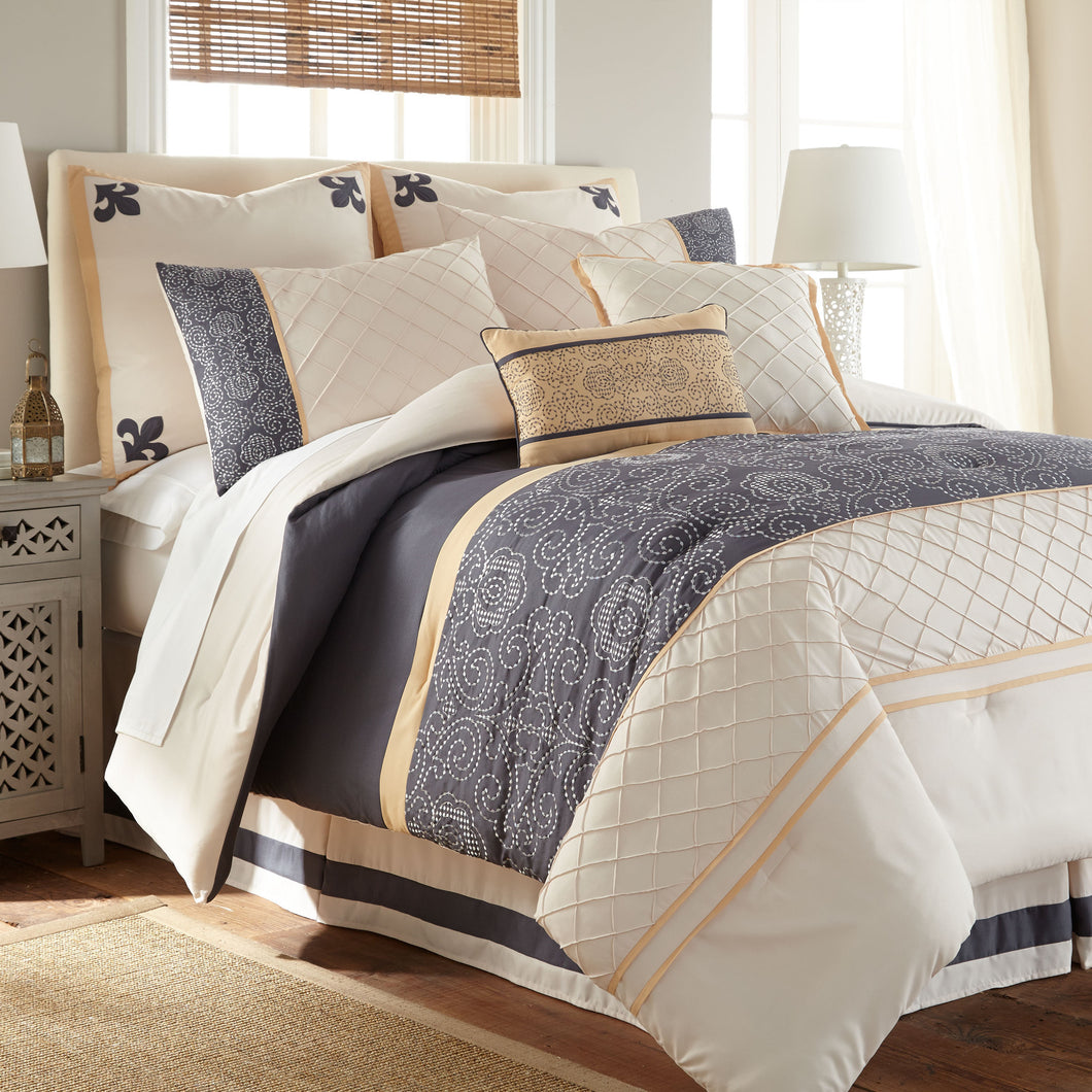8 Piece Comforter Set Lyra King