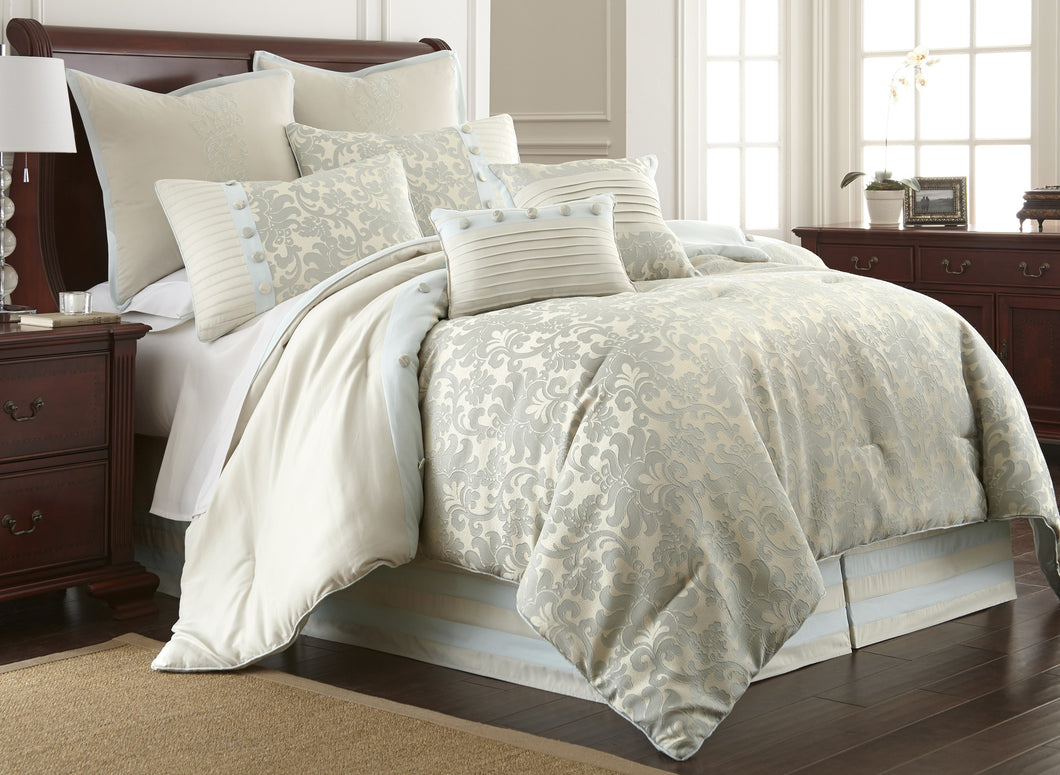 8 Piece Comforter Set Selerina Queen