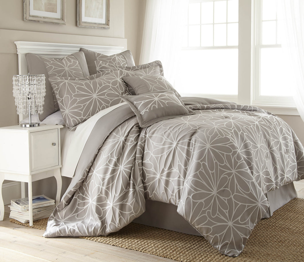 Kate Floral 8-Piece Comforter Set King
