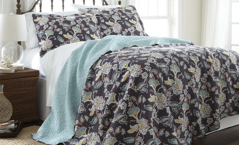 100% Cotton 2 Piece reversible quilt Set Belinda Twin