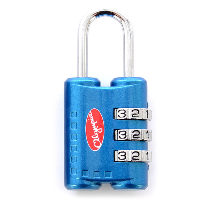 3-Dial Combination Lock In Blue