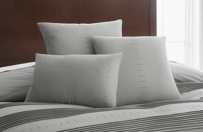 Swarovski Elements T300 100% Cotton 3 Piece deco pillow Set Salvatore Platinum