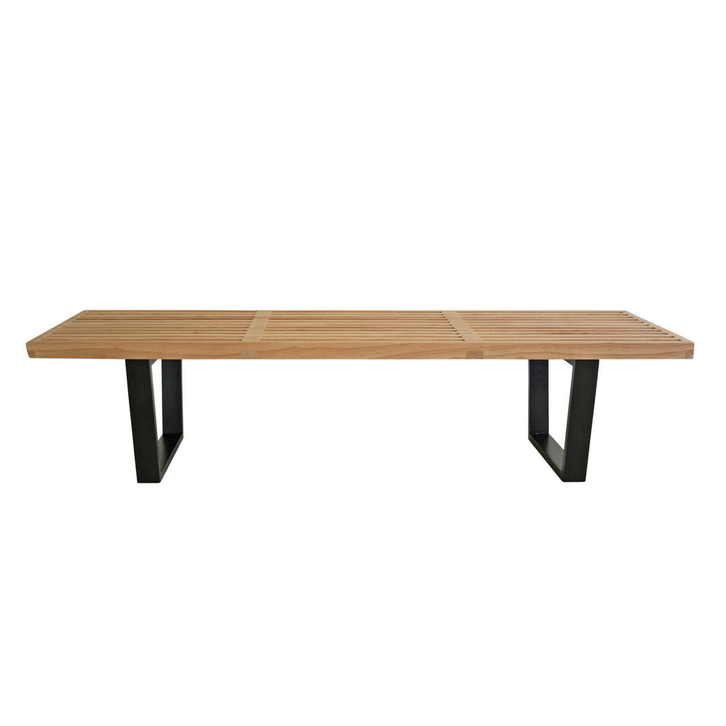 Baxton Studio Nelson Style Wooden Bench-Natural