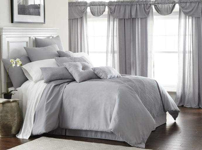 24 Piece Comforter Set savannah Blue King