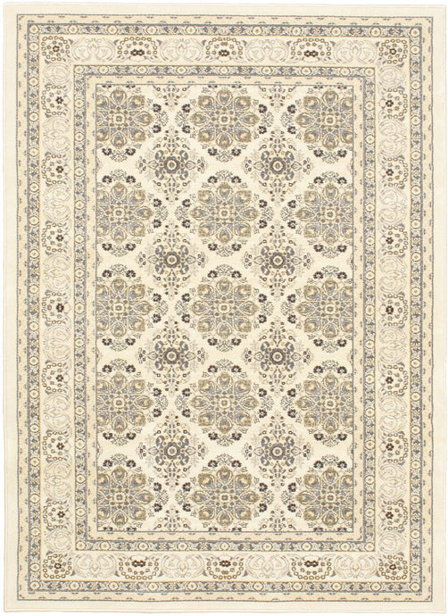 Classic Lattice Oriental Rug 4'7