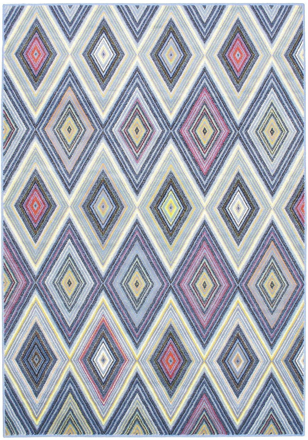 Chroma Diamond Blues Rug 5'5