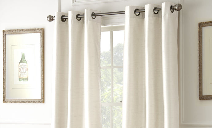 2 Pack Black Out Curtains in Ivory