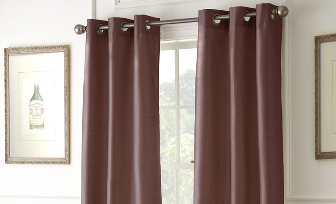 2 Pack Black Out Curtains in Ruby