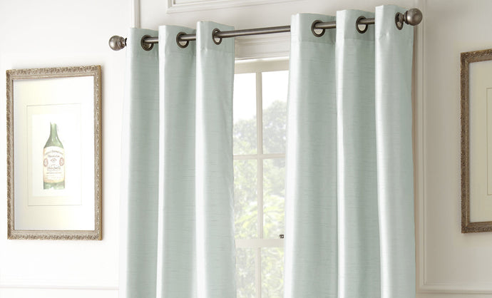 2 Pack Black Out Curtains in Seaglass