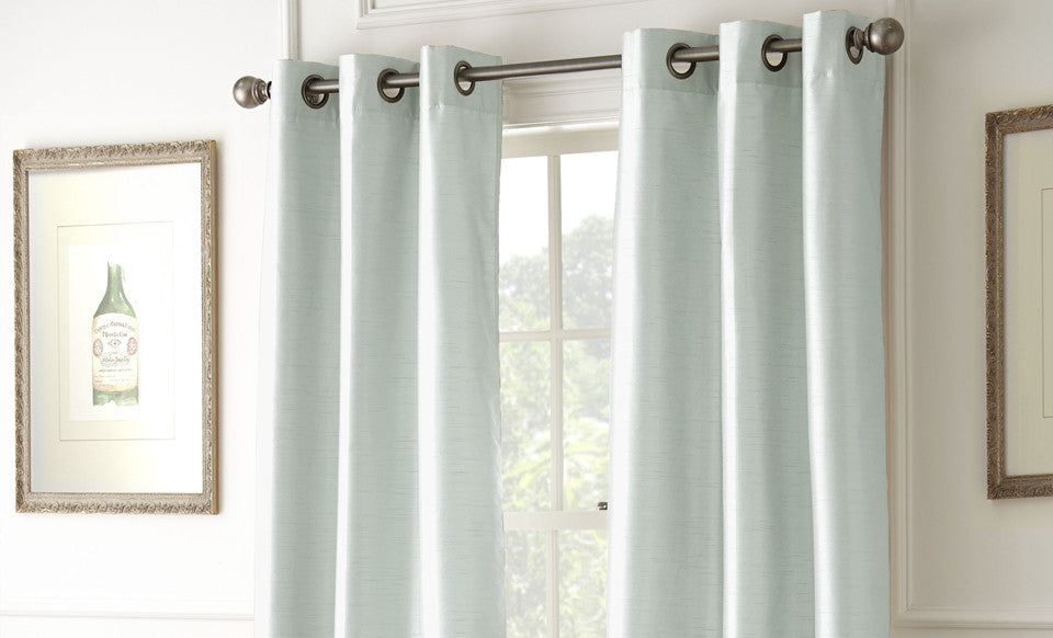 2 Pack Black Out Curtains in Seaglass