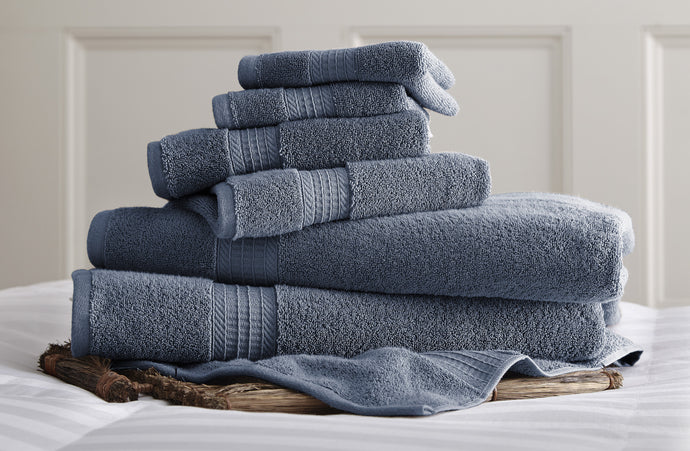 650 GSM Luxury Spa Collection 6 pc 100% Cotton towel sets Denim