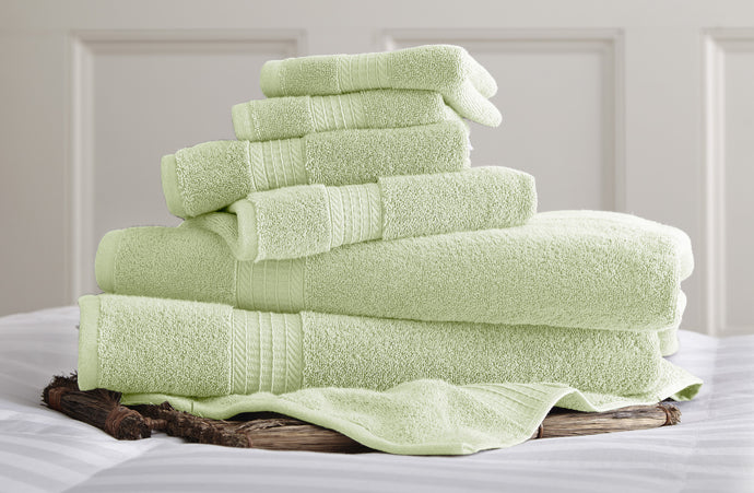 650 GSM Luxury Spa Collection 6 pc 100% Cotton towel sets Jade