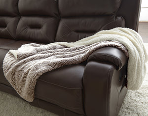 Faux fur reverse Sherpa 50 x 60 inch Throw Chocolate