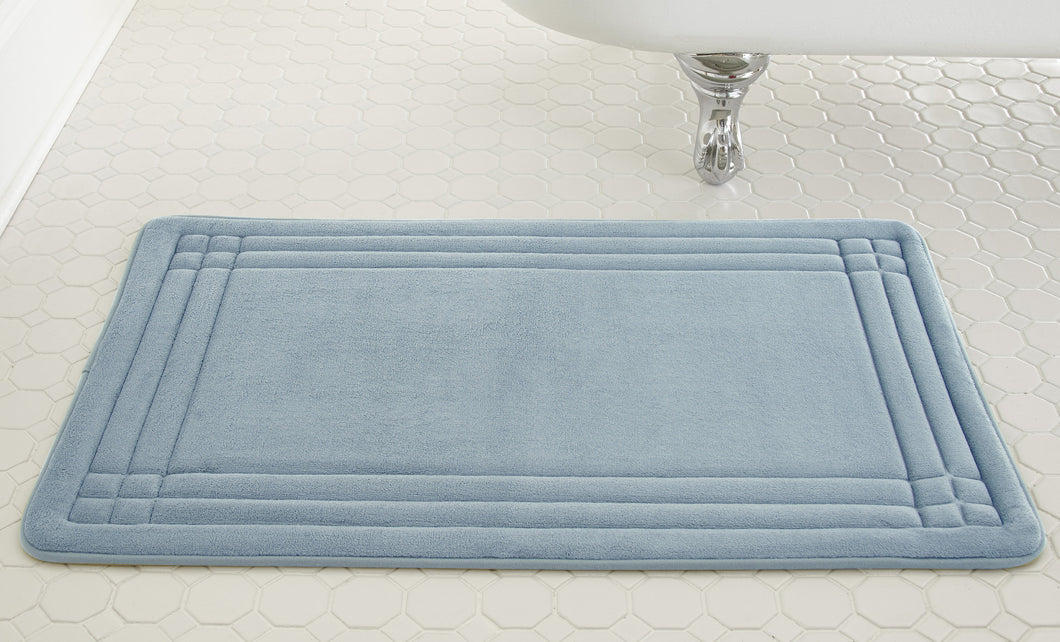 Embossed Memory foam mats GeoPlex  Blue