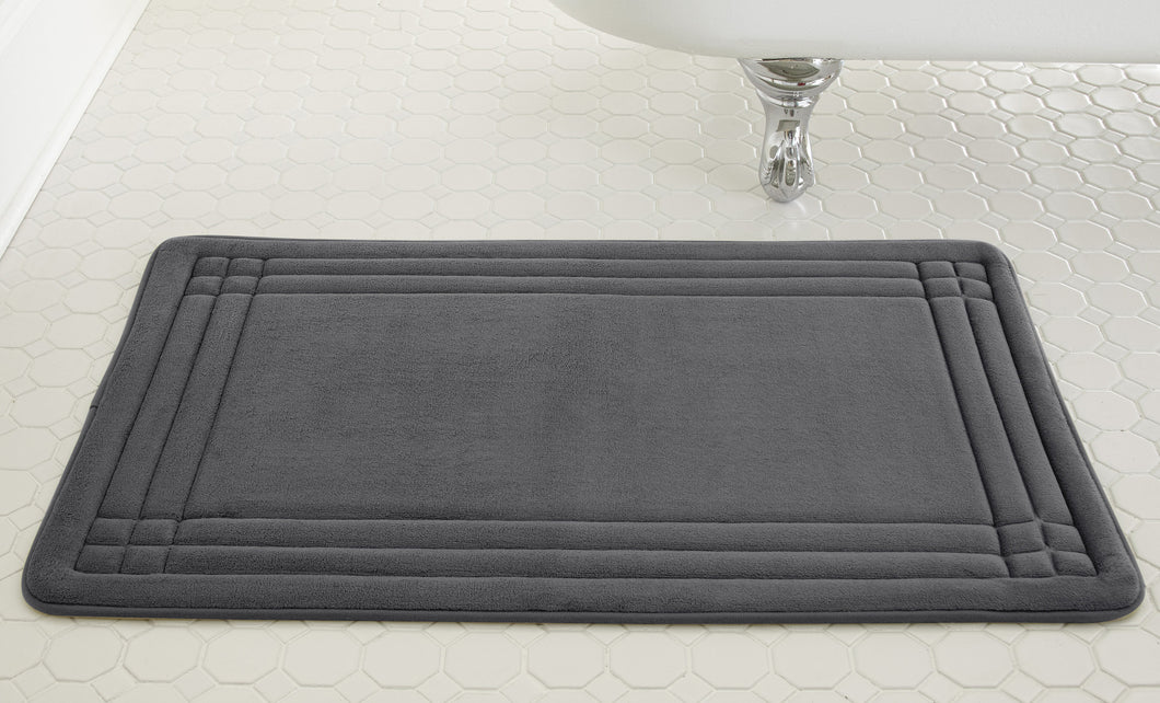 Embossed Memory foam mats GeoPlex  Gray