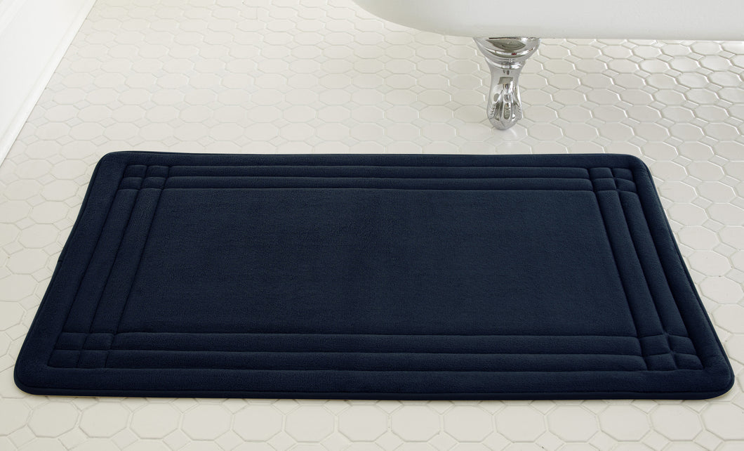 Embossed Memory foam mats GeoPlex  Indigo