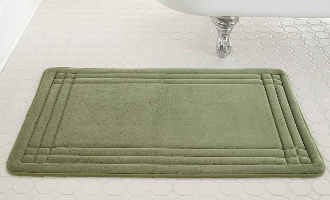 Embossed Memory  foam  mats GeoPlex  Sage