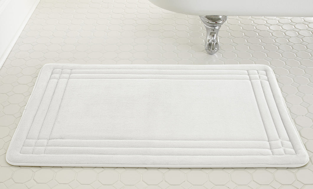Embossed Memory foam mats GeoPlex  White