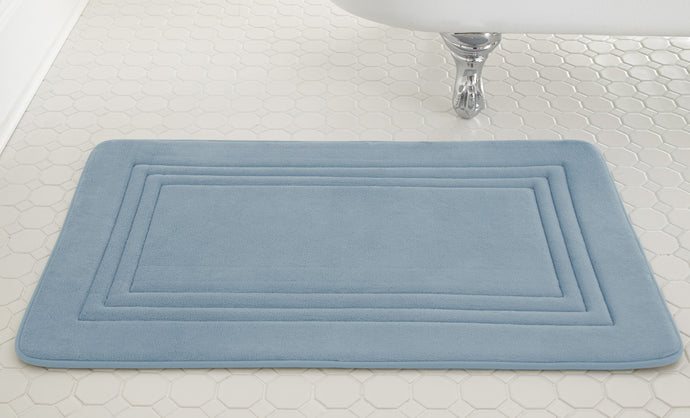 Embossed Memory foam mats Echo Blue
