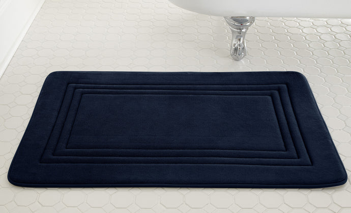 Embossed Memory foam mats Echo Indigo
