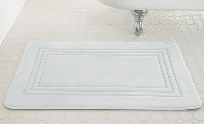 Embossed Memory foam mats Echo White