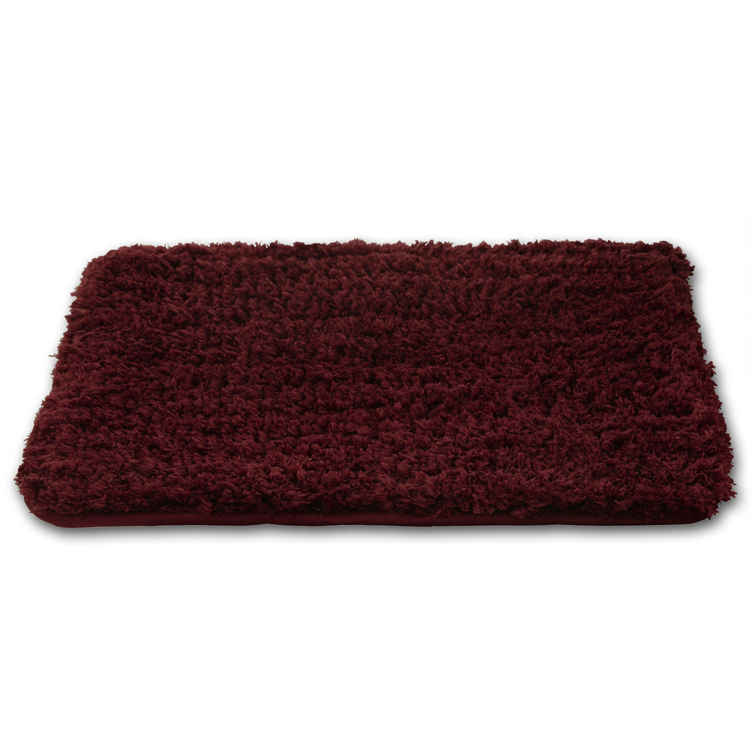 Shaggy Memory Foam Bath Mat 17X24 Ruby
