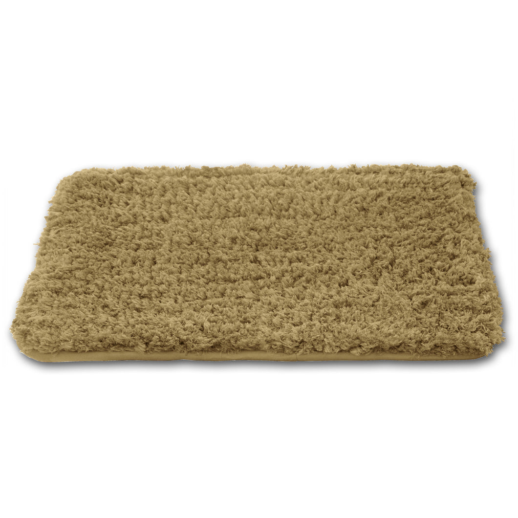 Shaggy Memory Foam Bath Mat 17X24 Beige