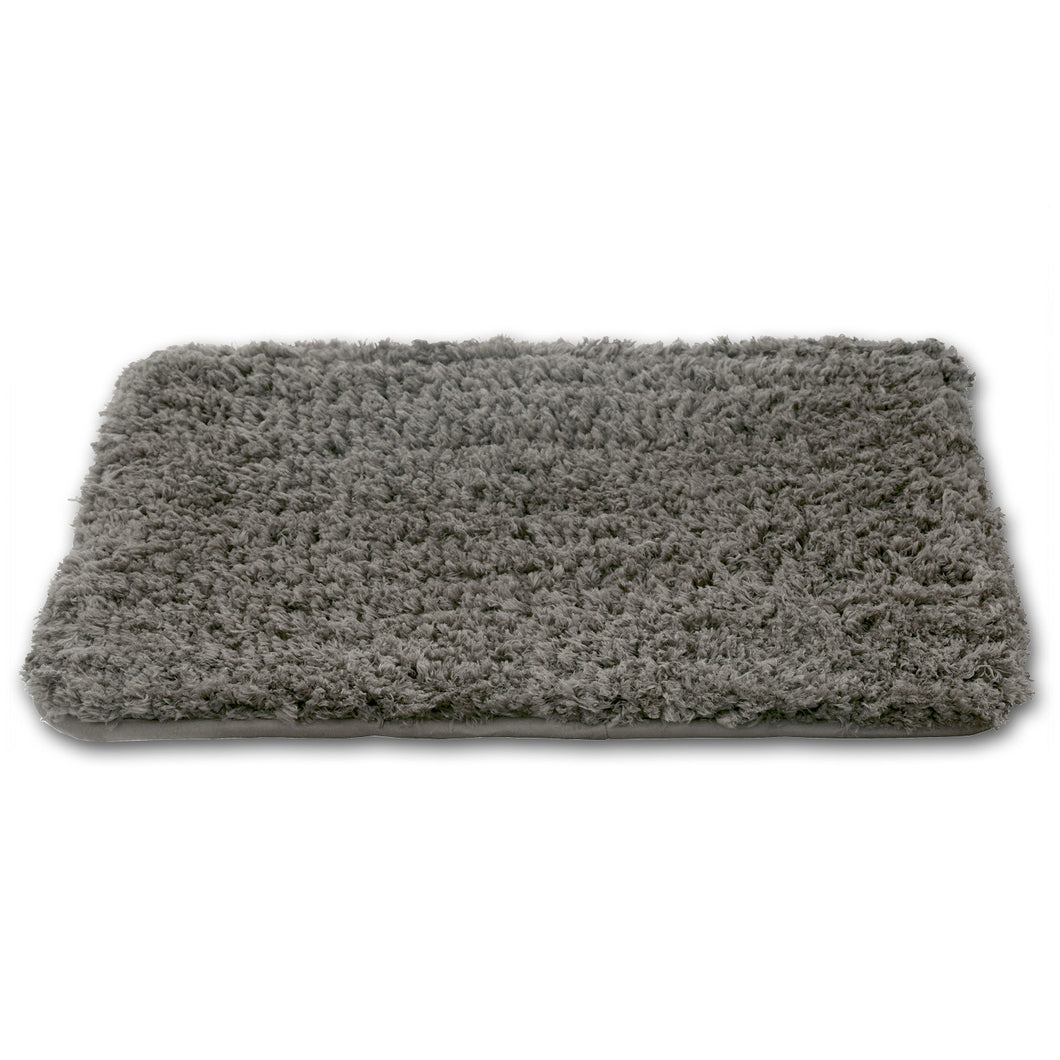 Shaggy Memory Foam Bath Mat 17X24 Gray