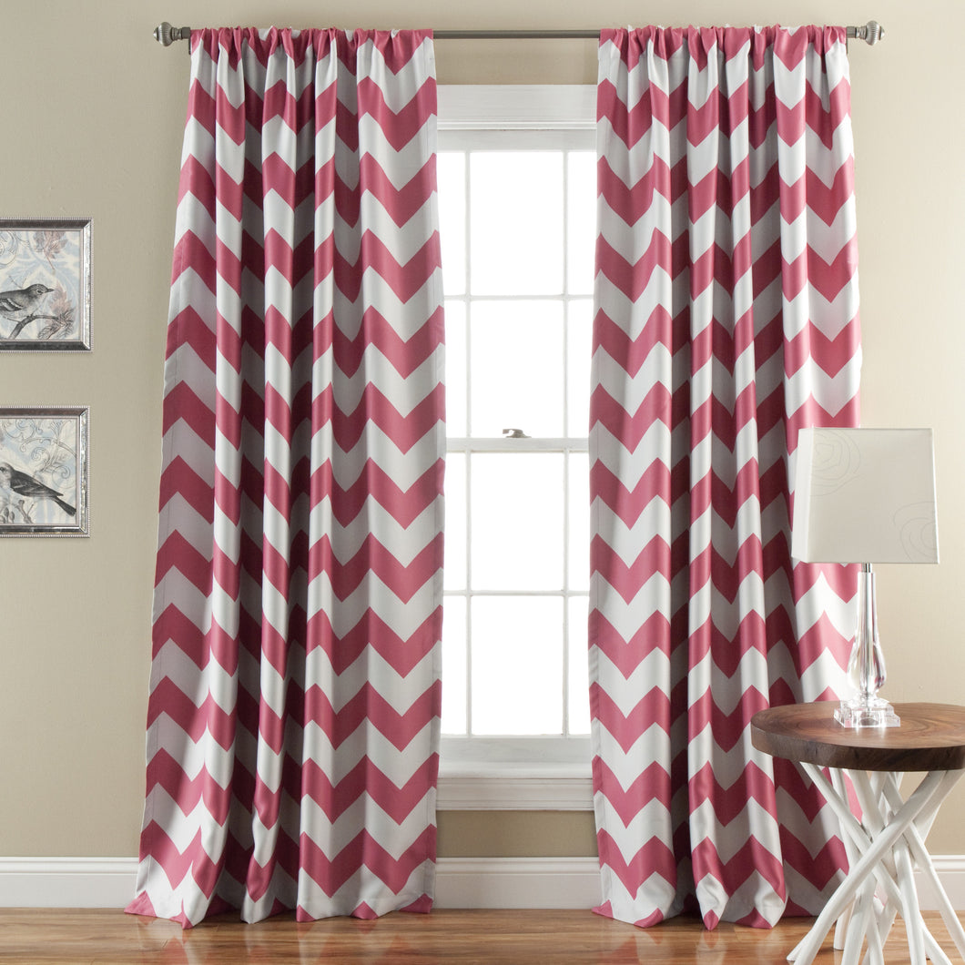 Blackout Pink Window Curtain Set Of 2