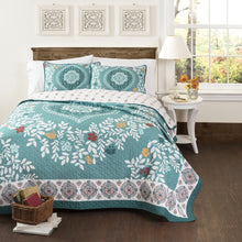 Newbold Quilt Blue 3pc Set King