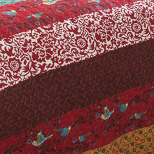 Royal Empire Quilt Red/ Turquoise 4Pc King