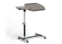 Baxton Studio Olsen Wenge/Black Wheeled Laptop Tray Table with Tilt Control