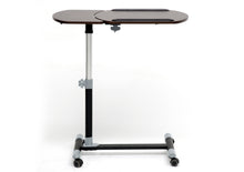 Baxton Studio Olsen Wenge/Black Wheeled Laptop Tray Table with Tilt Control