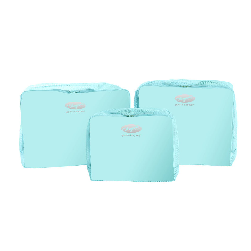 3-Piece Packing Pouch Set In Mint