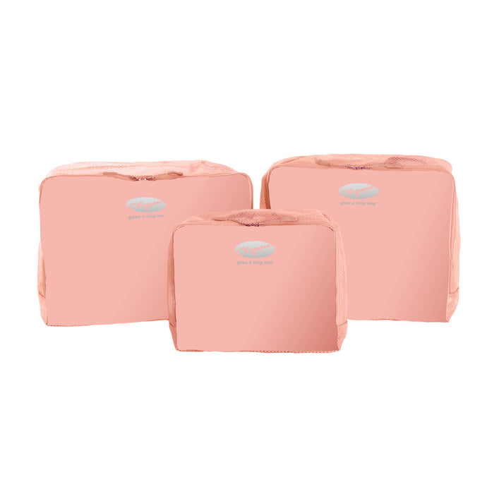 3-Piece Packing Pouch Set In Peach