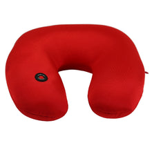 Massage-Action Neck Pillow in Red