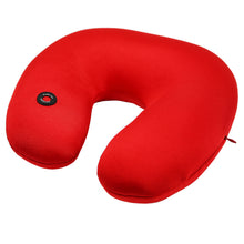 Massage-Action Neck Pillow in Red