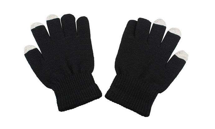 Comfortable Capacitive Touch Screen Gloves in Black