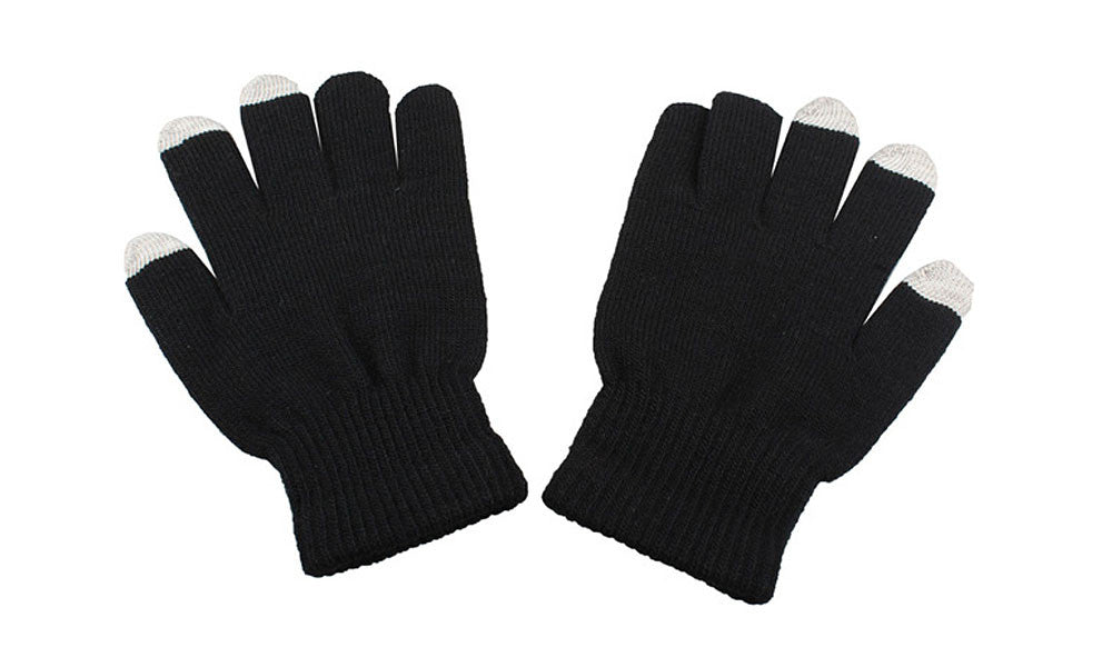 Comfortable Capacitive Touch Screen Gloves in Black