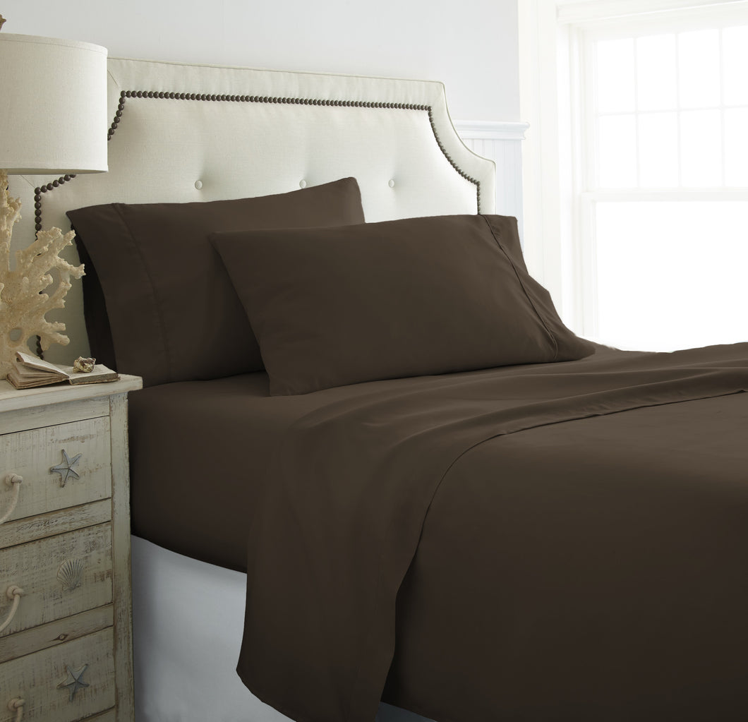 Becky Cameron™ Premium Double Brushed 4 Piece Sheet Set in Full Chocolate