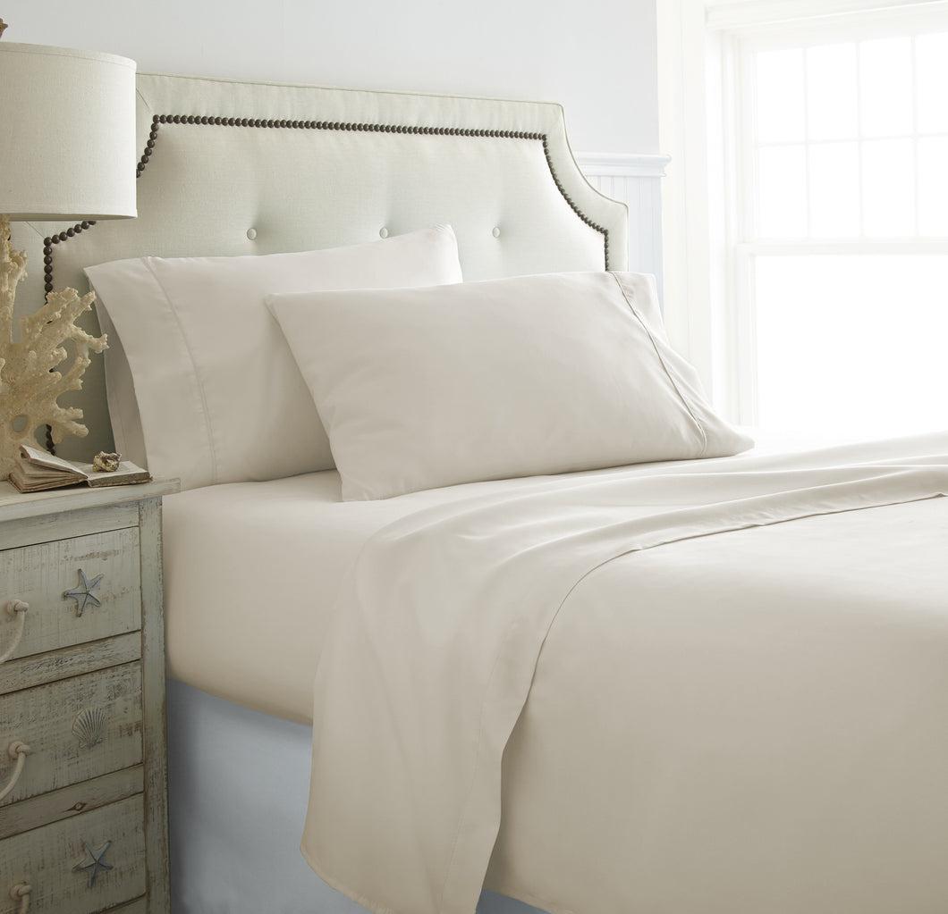 Becky Cameron™ Premium Double Brushed 4 Piece Sheet Set in California King Cream